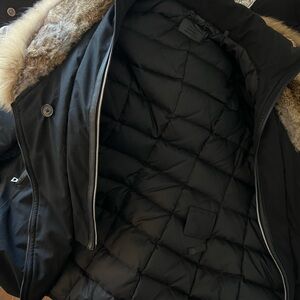Rudsak Black Winter Jacket with Fur Hood